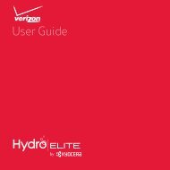 Hydro ELITE by Kyocera User Manual - Wireless Zone