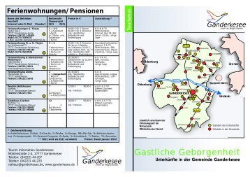 To u rism u s - Gemeinde Ganderkesee