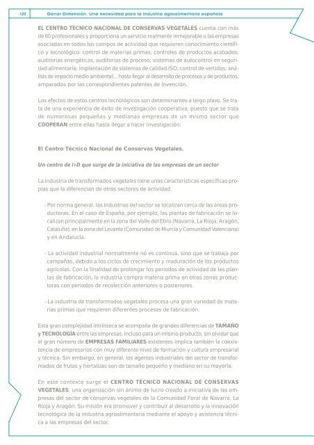 La industria alimentaria. Ganando dimensiÃ³n para competir