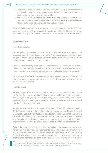 La industria alimentaria. Ganando dimensiÃ³n para competir