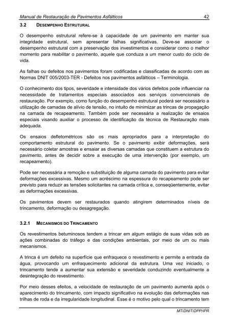 Manual de RestauraÃ§Ã£o de Pavimentos AsfÃ¡lticos - IPR - Dnit