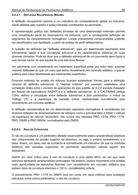 Manual de RestauraÃ§Ã£o de Pavimentos AsfÃ¡lticos - IPR - Dnit