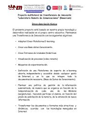 Descripcion proyecto multilateral de innovacion