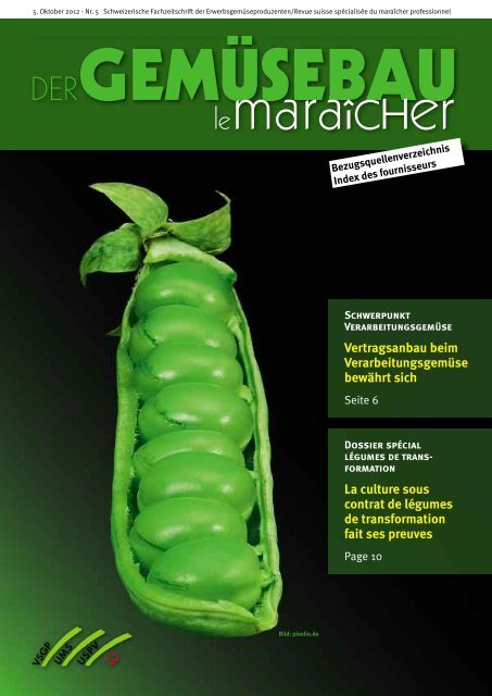 Gemüsebau Ausgabe 5 / 2012 - eppenberger-media gmbh