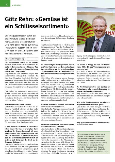 Gemüsebau Ausgabe 5 / 2012 - eppenberger-media gmbh