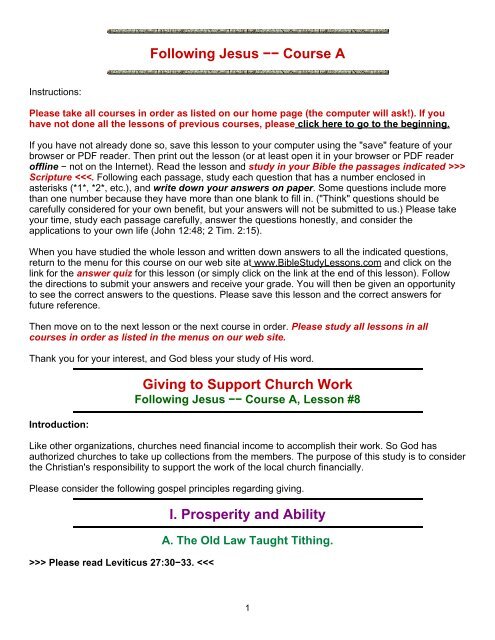 Pdf 8 Bible Study Lessons
