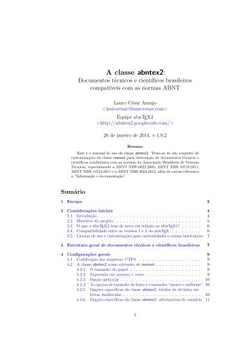 A classe abntex2 - Mirrors