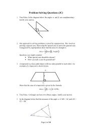 Problem Solving Questions PDF - Project Maths