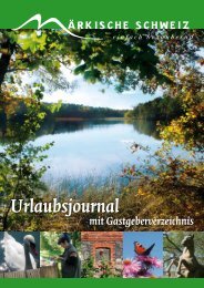 Urlaubsjournal - Märkische Schweiz