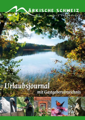 Urlaubsjournal - Märkische Schweiz