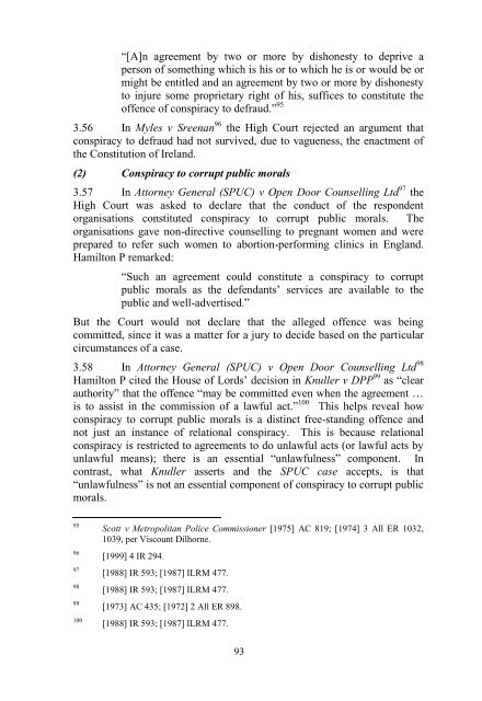 Consultation Paper on Inchoate Offences - Law Reform Commission