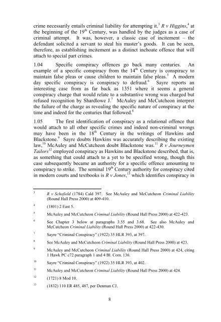 Consultation Paper on Inchoate Offences - Law Reform Commission