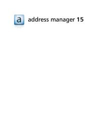 combit address manager Handbuch - combit GmbH
