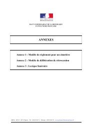 annexes - Haut-Commissariat de la rÃ©publique en PolynÃ©sie franÃ§aise