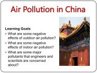 Air Pollution in China Presentation (pdf) - Teach Engineering