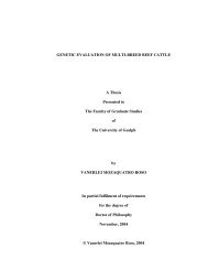 GENETIC EVALUATION OF MULTI-BREED BEEF CATTLE A Thesis ...