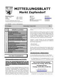 Mitteilungsblatt Nr. 1 - Anfang Januar - Zapfendorf