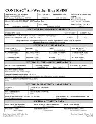 CONTRAC All-Weather Blox MSDS - Bell Laboratories