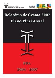 Relatório de Gestão 2007 (PDF 1.3MB) - Fundação Cultural Palmares