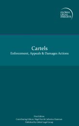 Cartels - Enforcement Appeals, and Damages Actions
