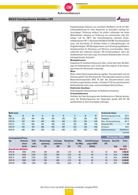 Ventilatoren - Felderer