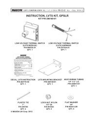 M-12-11 INSTRUCTION for LVTS KIT ( P/N 286160-01) - Maxon