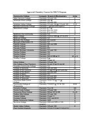 Approved Chemistry Courses - UCLA School of Nursing