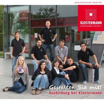 Gestalten Sie mit! Ausbildung bei Klostermann