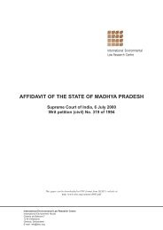 Affidavit of the State of Madhya Pradesh - International ...