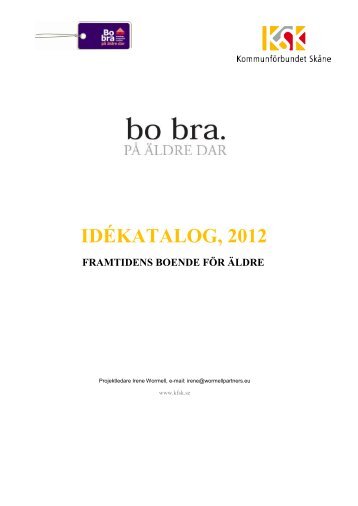 IDÃKATALOG, 2012 - KommunfÃ¶rbundet SkÃ¥ne
