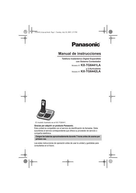 MANUAL DE USUARIO KX-TG6441LAT(es) - Panasonic