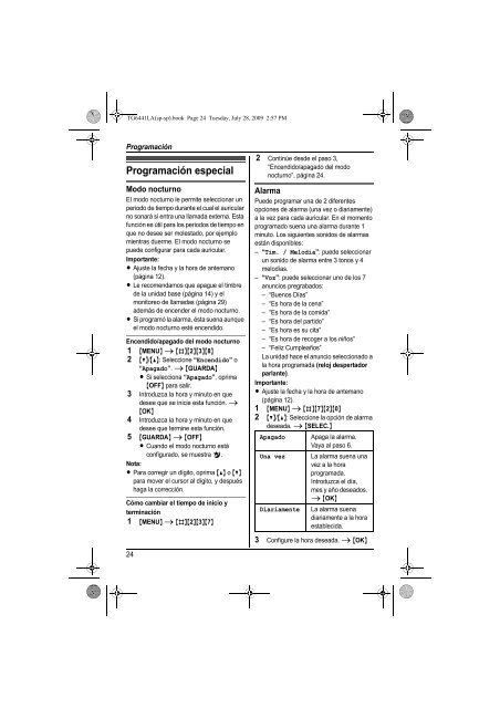 MANUAL DE USUARIO KX-TG6441LAT(es) - Panasonic