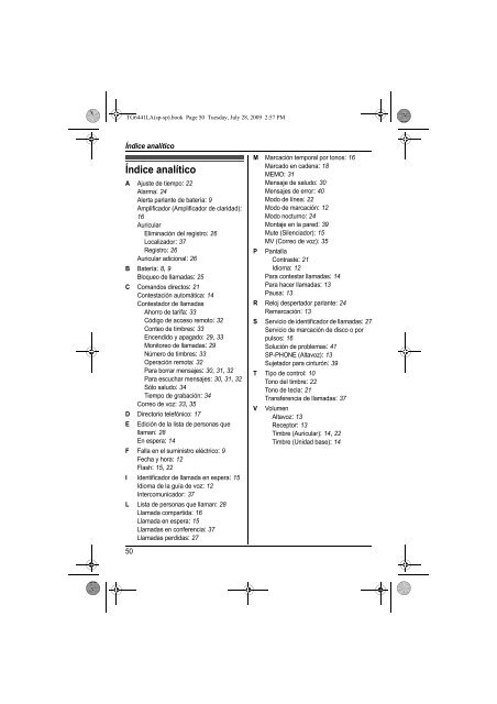 MANUAL DE USUARIO KX-TG6441LAT(es) - Panasonic