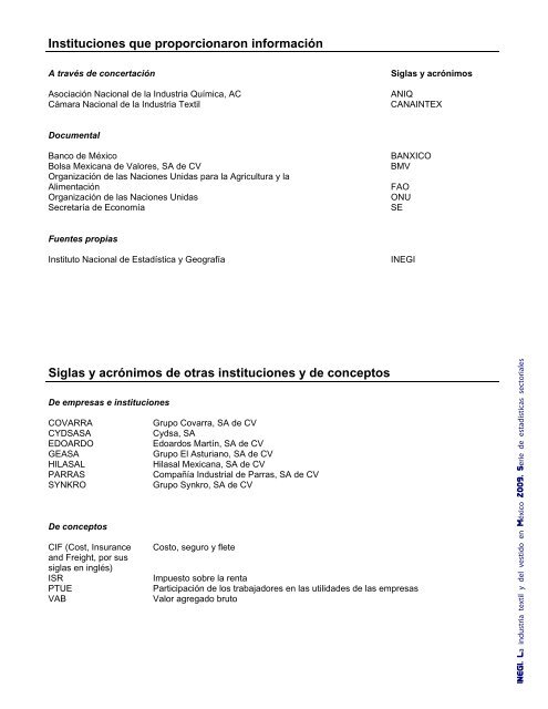 La Industria Textil y del Vestido en MÃ©xico 2009