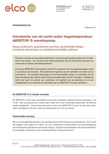 Batibouw 2011 - ELCO Belgium