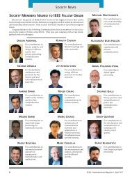 SOCIETY NEWS SOCIETY MEMBERS NAMED TO ... - IEEE Xplore