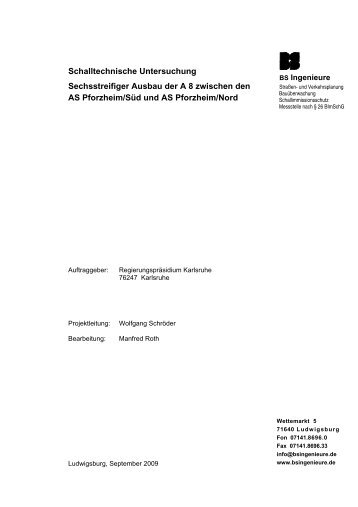 Erläuterungsbericht der schalltechnischen Untersuchung (PDF, 83 KB)