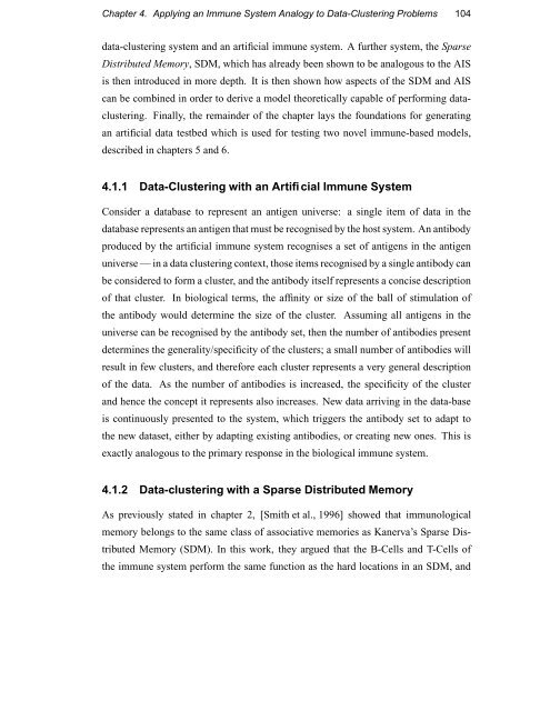 Immunology as a Metaphor for Computational ... - Napier University