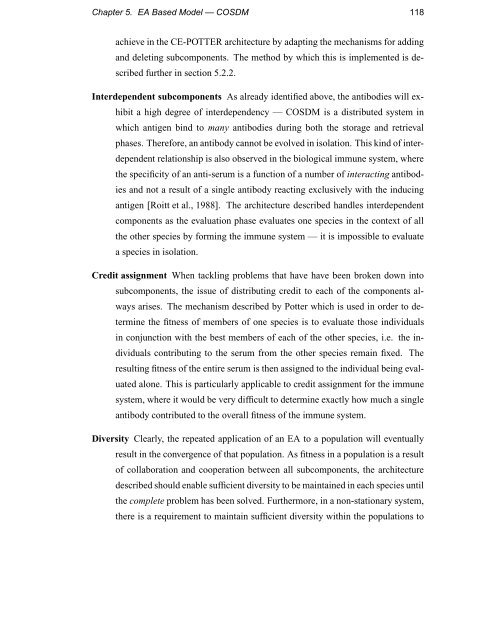 Immunology as a Metaphor for Computational ... - Napier University