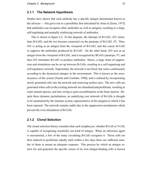 Immunology as a Metaphor for Computational ... - Napier University