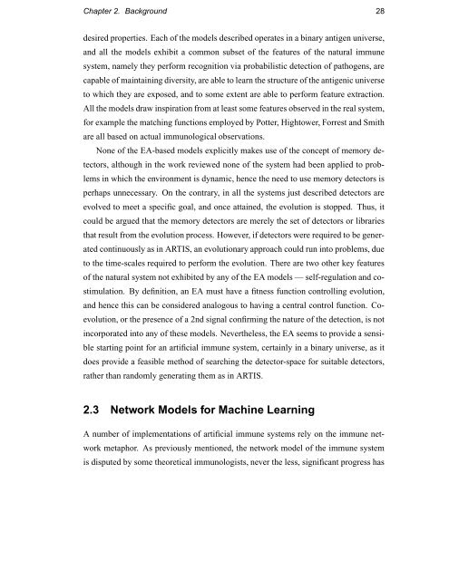 Immunology as a Metaphor for Computational ... - Napier University