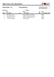 EWU-Turnier: AQ C Steckelsdorf