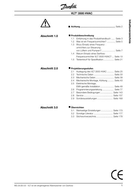 Produkthandbuch Vlt 3500