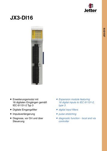 JX3-DI16 - Esco Drives & Automation