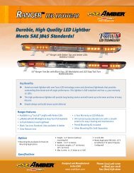 Ranger LED Lightbar Sell Sheet