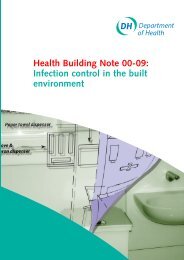 Health Building Note 00-09: Infection control in the built ... - Gov.uk
