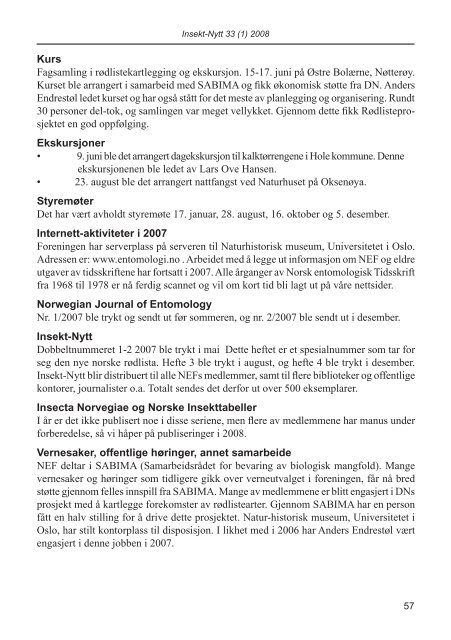 Fulltekst - Norsk entomologisk forening