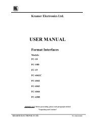 USER MANUAL - Audio General Inc.