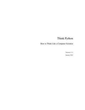 Think Python (2012).pdf