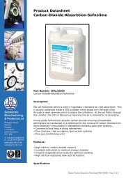 Product Datasheet: Carbon-Dioxide-Absorbtion-Sofnolime